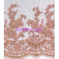 3mm Spangle Pure White Nylon Mesh Special Embroidery Lace for Wedding Dress (SLS1206-2)